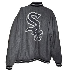 Rare Vintage Chicago White Sox MLB Reversible Varsity Jacket JH Design Size 4XL